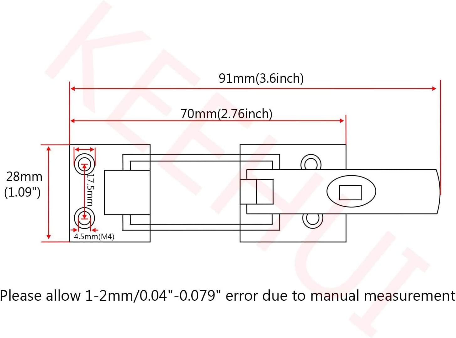 Grade Heavy Dudy 316 Stainless Steel Lockable Latch Marine Boat Door Lock Anti-Rattle Fastener Clamp - Image 2