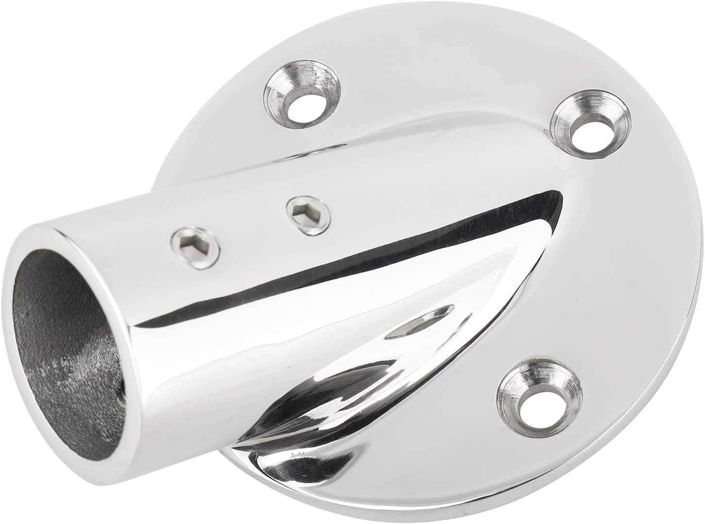7/8''(22mm) 30 Degree Heavy Dudy 316 Stainless Steel Marine Tube Boat Hand Rail Round Base Bimini Top Fitting Hardware - Image 5