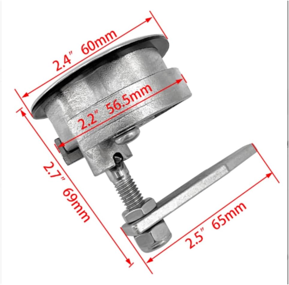 Stainless Steel 316 Marine Lift Boat Hatch Latch Non Locking … - Image 2