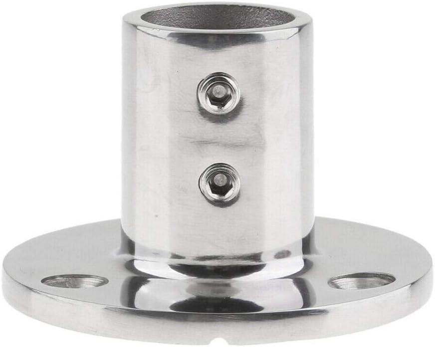 7/8''(22mm) 90 Degree Heavy Dudy 316 Stainless Steel Marine Tube Boat Hand Rail Round Base Bimini Top Fitting Hardware - Image 3