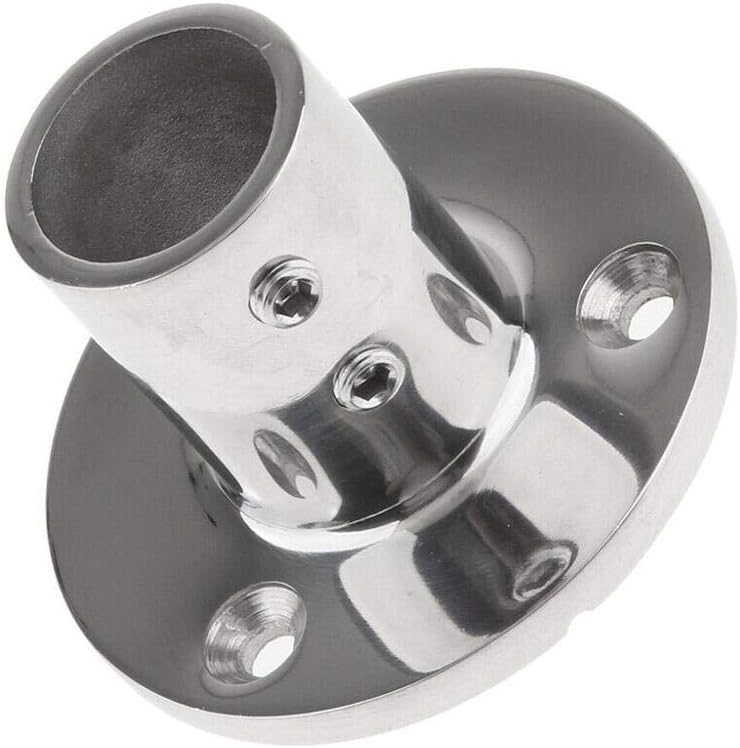7/8''(22mm) 90 Degree Heavy Dudy 316 Stainless Steel Marine Tube Boat Hand Rail Round Base Bimini Top Fitting Hardware - Image 5