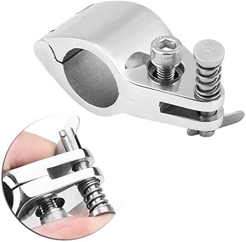 (Set of 2) Stainless Boat Bimini Top Hinged Jaw Slide 1