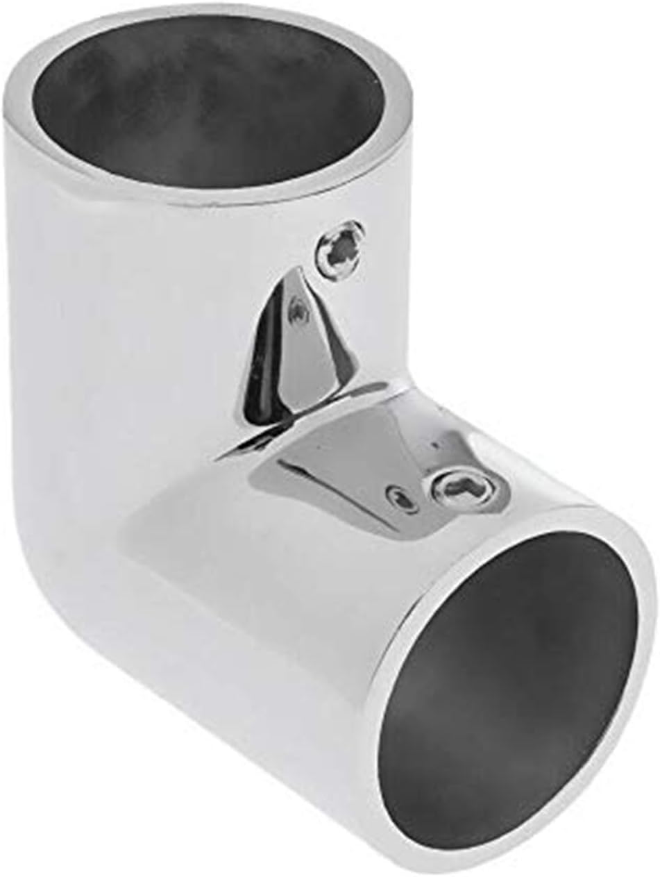 Heavy Dudy Marine Grade 316 Steel Stainless 2 Way Boat Hand Rail Fitting 90 Degree Elbow for 7/8