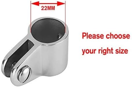 Bimini Top Jaw Slide, 2 PCS Marine Boat Hardware Fitting Stainless Steel Inside Dia 7/8