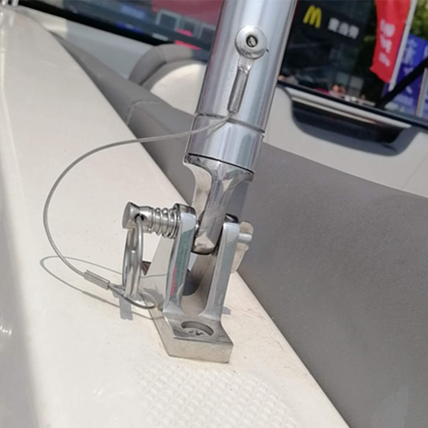 Deck Hinge Boat Bimini Top Fitting 90 Degree Pin Stainless Steel Hot Accessories Marine with Quick Release pins - Image 7