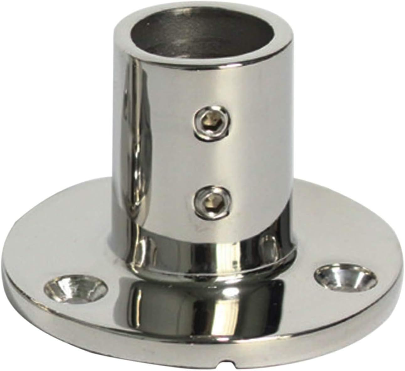 Stainless Steel Boat Round Base Handrail Fittings 90 Degree 1
