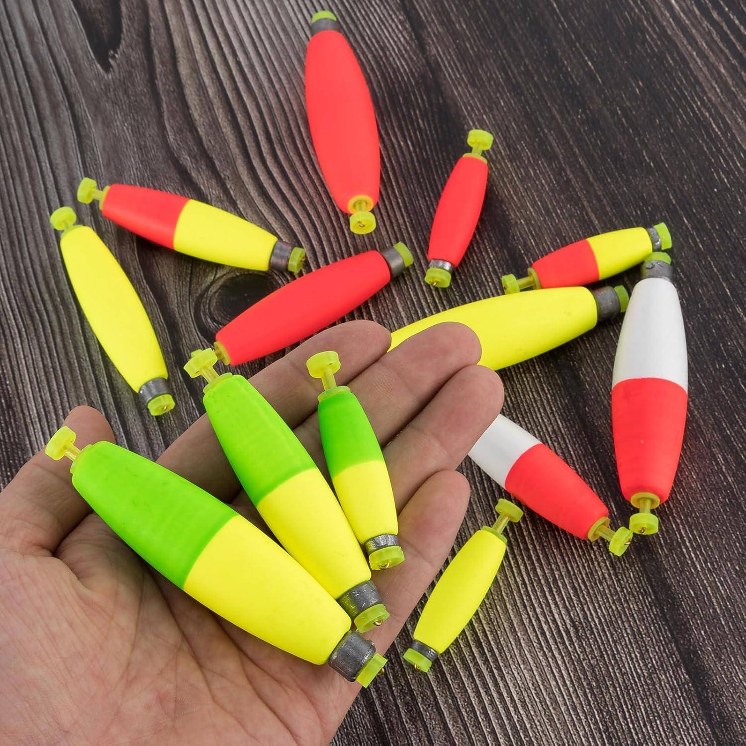 10-Pack Fishing Bobbers Floats, Weighted for Cigar EVA Foam Snap-on Floats Corks Floaters Buoys Crappie Bass Panfish Bluegills Trout Red 1.4IN - 3/32OZ - Image 7
