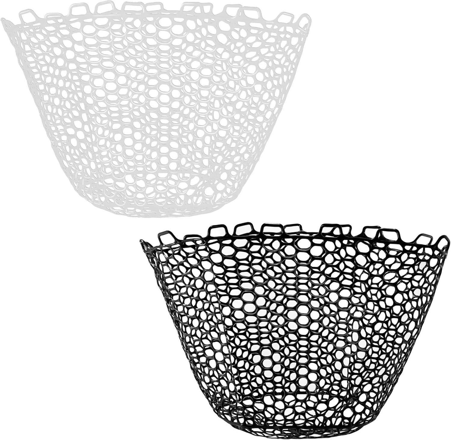 Fishing Nets Silicone Replacement Netting, Clear Black Fly Ice Net Landing Kayak Without Handle for Freshwater Saltwater Foldable Soft Flexible Trout Mesh 4025 - Image 7