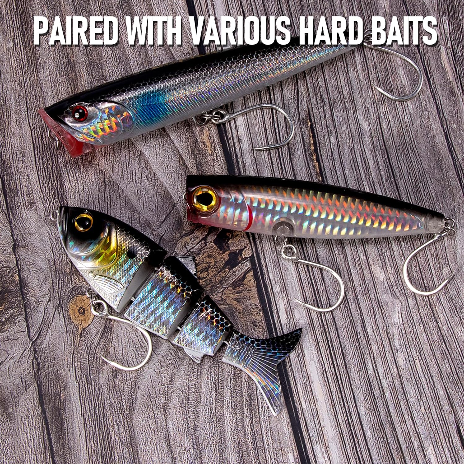 10-Pack Inline Hooks 5X Strong Single Replacement Hook for Hard Baits, High Carbon Steel Heavy Duty Welded Eye Fishing Hooks, Jigging Freshwater Saltwater Trolling Tackle  #3/0 - Image 6