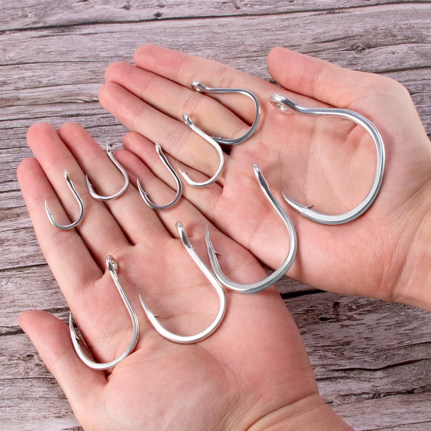 Fishing Circle Hooks 5X Strong Catfish Octopus Livebait Hooks, High Carbon Steel Welded Hook Jigging Replacement for Freshwater Saltwater Trolling Tackle Tuna, Marlin, Wahoo  #4/0 - 10 Pack - Image 7