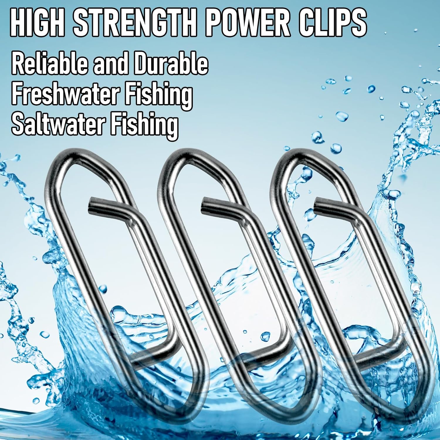 50-Pack Fishing Power Speed Clips 25LB Buy with 30-Pack Swivels 33LB - Image 7