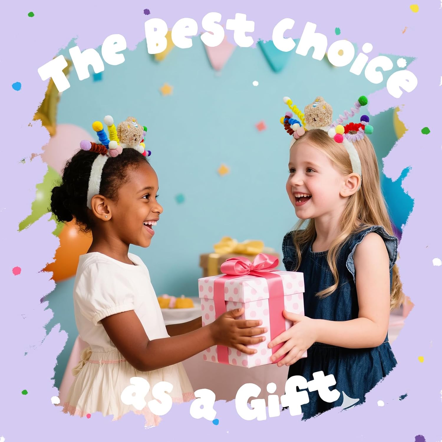 Cute Headband for Toddler Girls, Crazy Hair Day Accessories Kids, Stocking Stuffer Little Girl, Girls Washing Face and Skincare, 1 PCS - Image 8