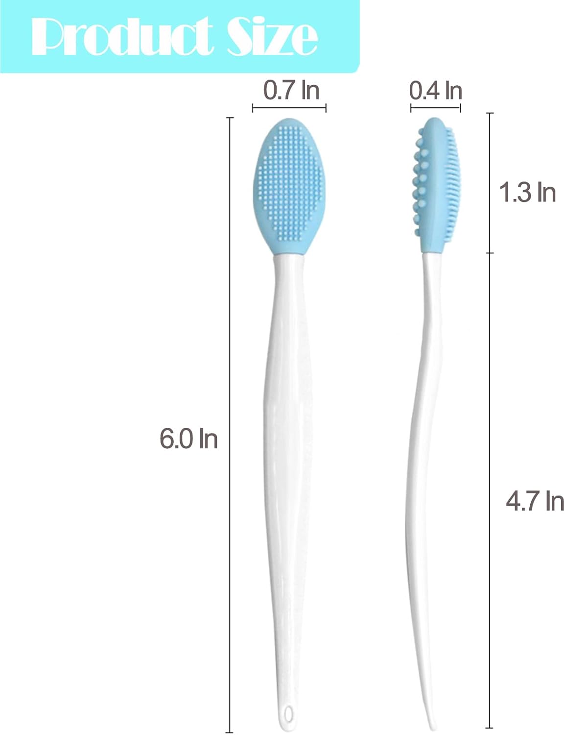 6PCS Lip Scrub Brush Tool,Double-Sided Silicone Exfoliating Lips Brushes,Gentle Exfoliator Scrubber for Smooth,Soft,Bright,Fuller Healthy - Image 8