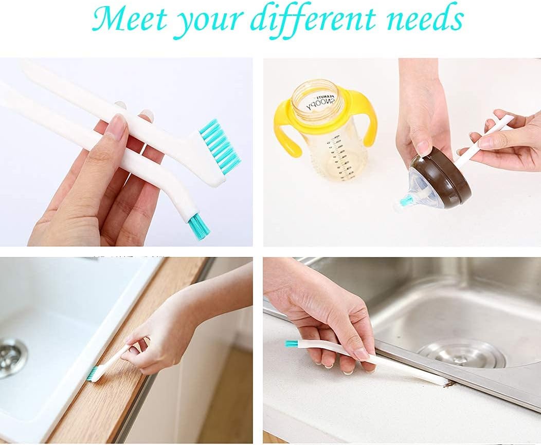 5Pcs Household Cleaning Brushes,Precision Brush Kit/Cleaning Tools, for Corner Stain Dirt Clean Brush,Deep Detail Crevice Cleaner Set,ABS+Non-Woven 5Pcs/Set - Image 6
