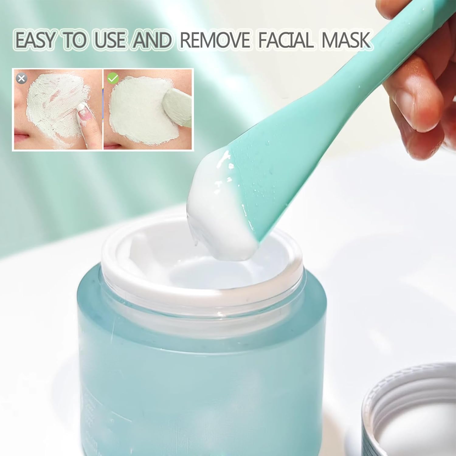 6Pcs Lip Scrub Brush & 2Pcs Silicone Face Mask Applicator Brush,Gentle Exfoliator Scrubber Tool - Image 8
