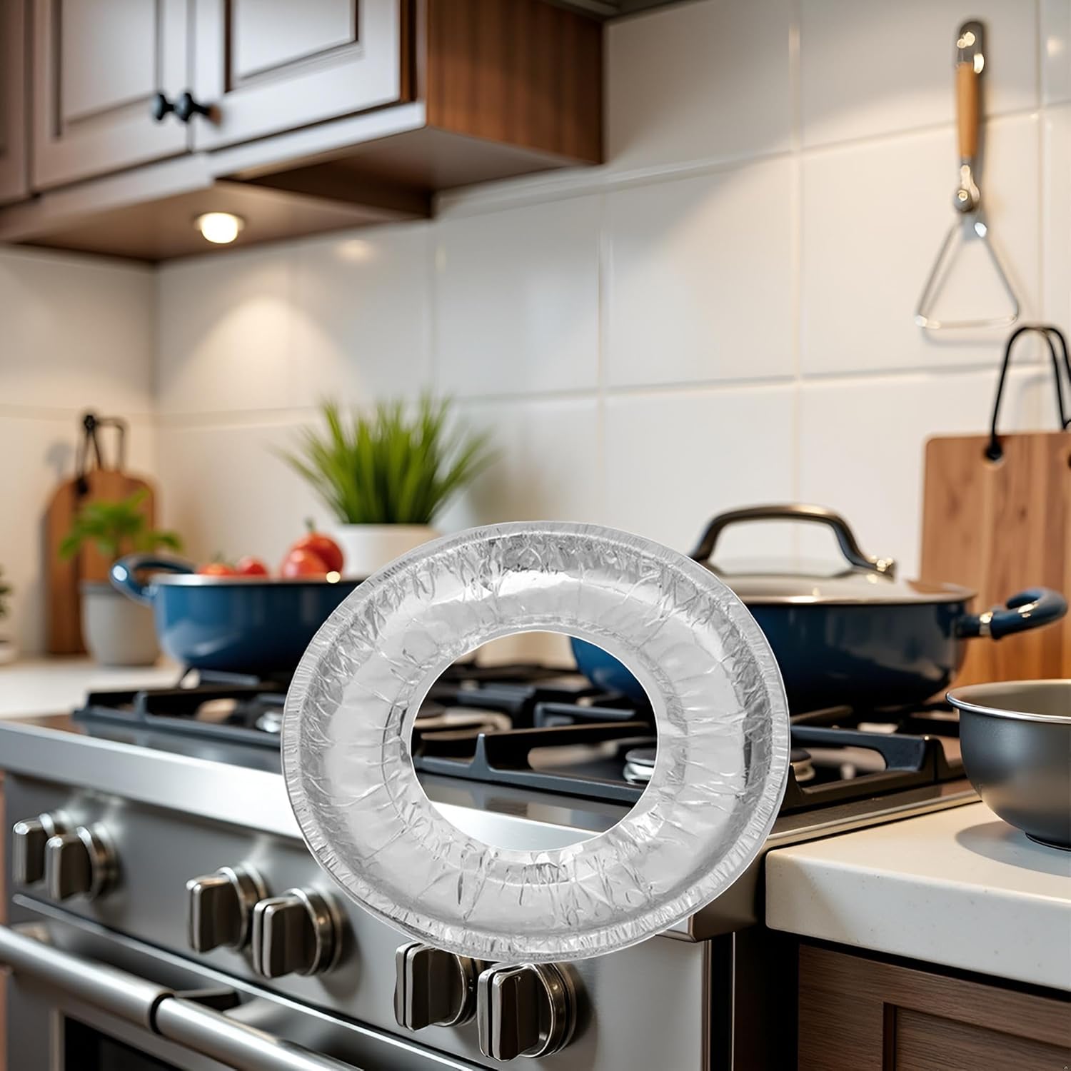 10 Pcs Round Aluminum Foil Stove Burner Covers Disposable Heavy Thick Quality Bib Liners Drip Pans Gas Range Top Protectors Accessories - Image 4