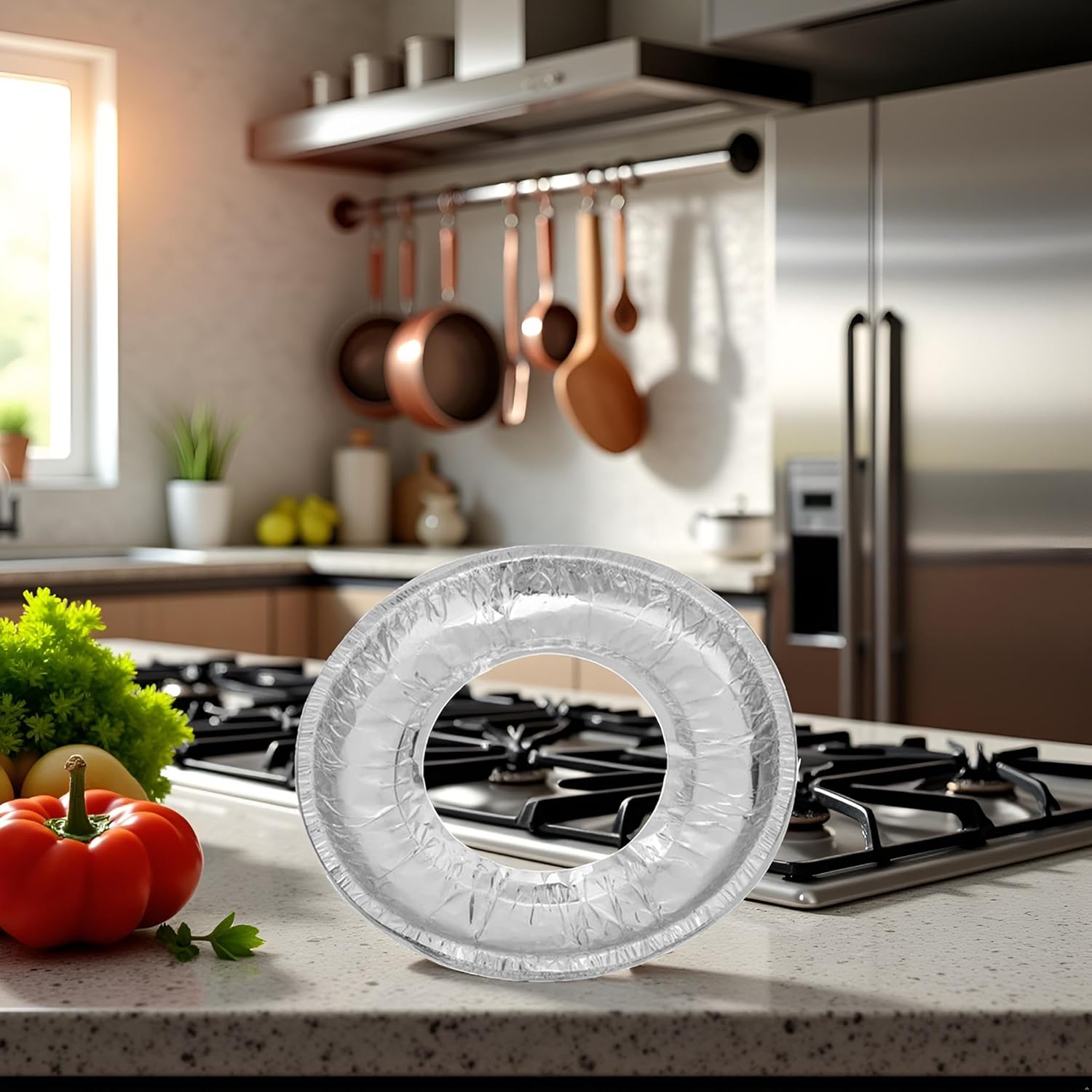 10 Pcs Round Aluminum Foil Stove Burner Covers Disposable Heavy Thick Quality Bib Liners Drip Pans Gas Range Top Protectors Accessories - Image 5