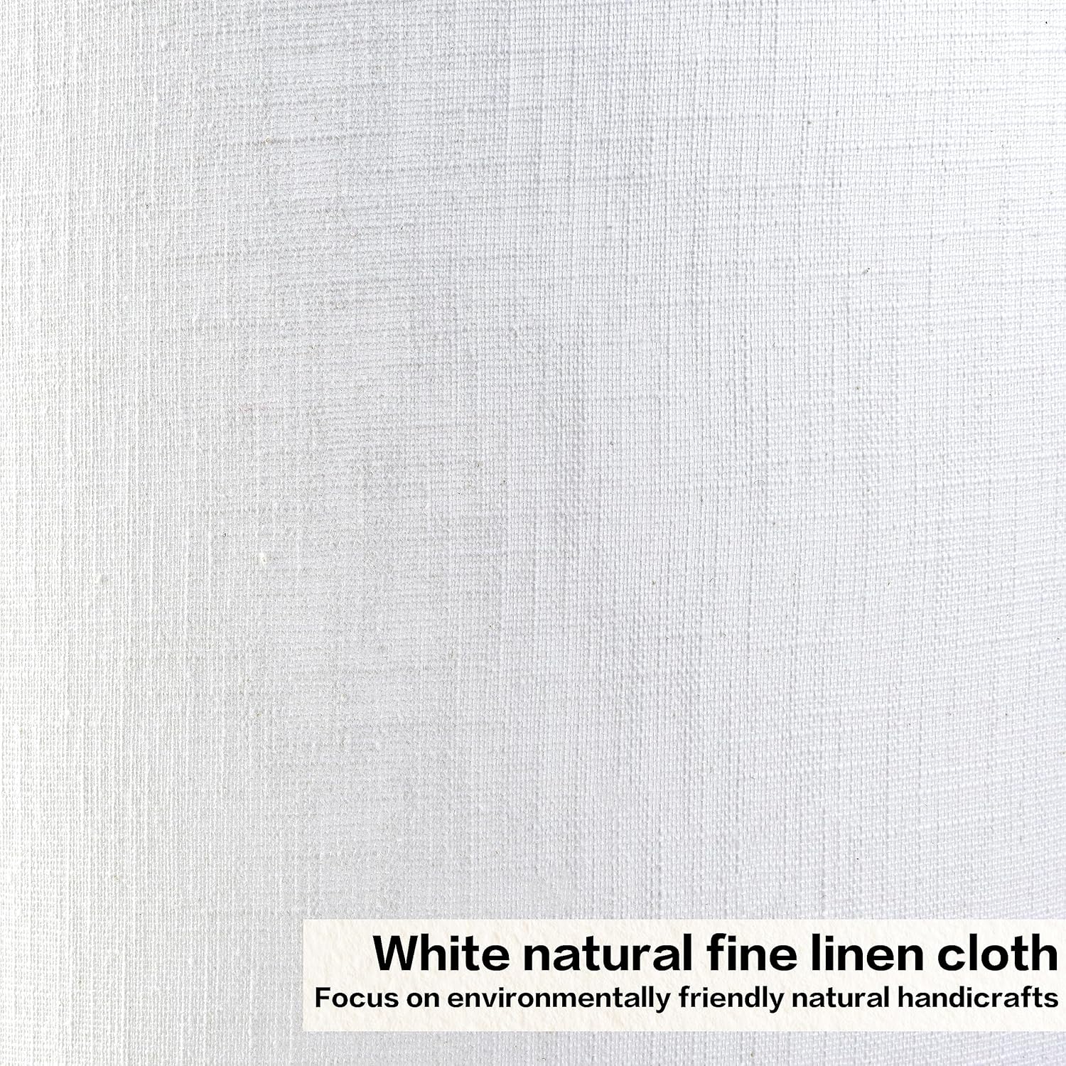 Set of 2 Pure White Linen Drum Lamp Shade 13