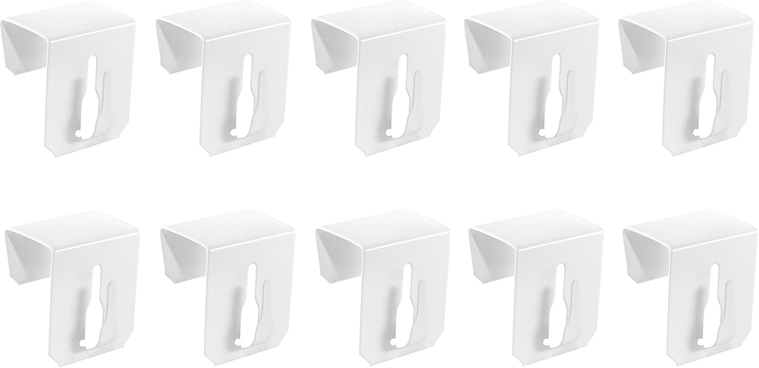 10x Window Hooks Decorative Hooks Window Clips for Window Decorations White 12-20mm UNIVERSAL - Image 4