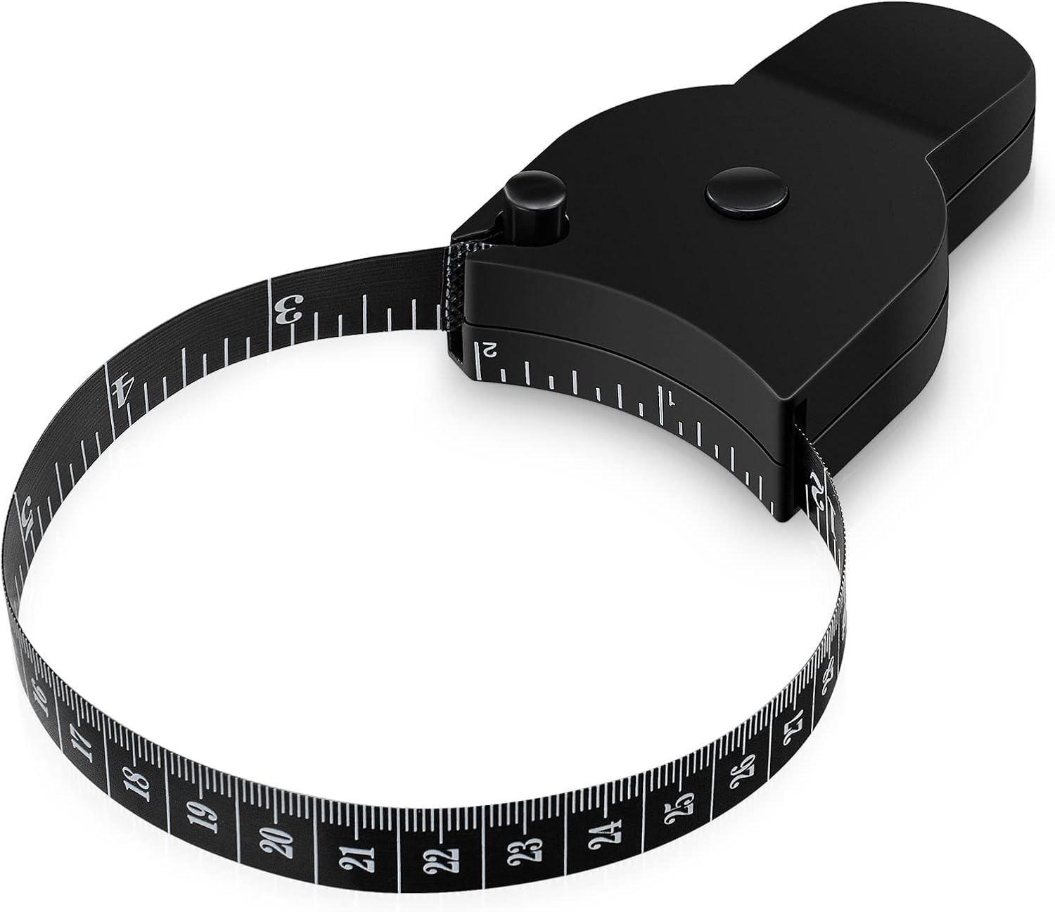 Tape measure for body measurements - Self-locking body tape measure with push button and retraction Precise waist chest hips thighs arms Ideal fitness at home - Image 1