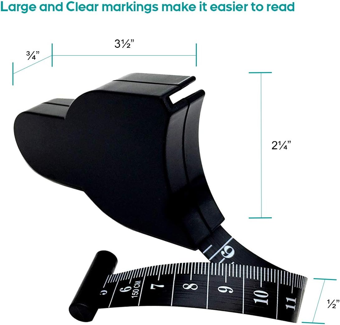 Tape measure for body measurements - Self-locking body tape measure with push button and retraction Precise waist chest hips thighs arms Ideal fitness at home - Image 6