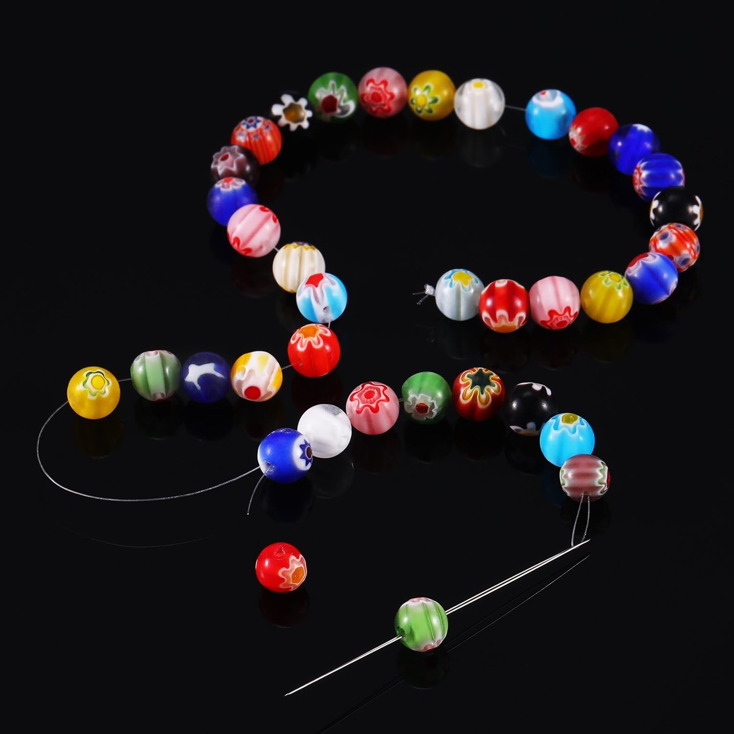 200 m Clear Nylon Invisible Thread String for Hanging Christmas Decorations, Making Bracelets, Sewing Hobbies, 0.25 mm Beading Thread with Beading Needle 0.25mm - Image 4