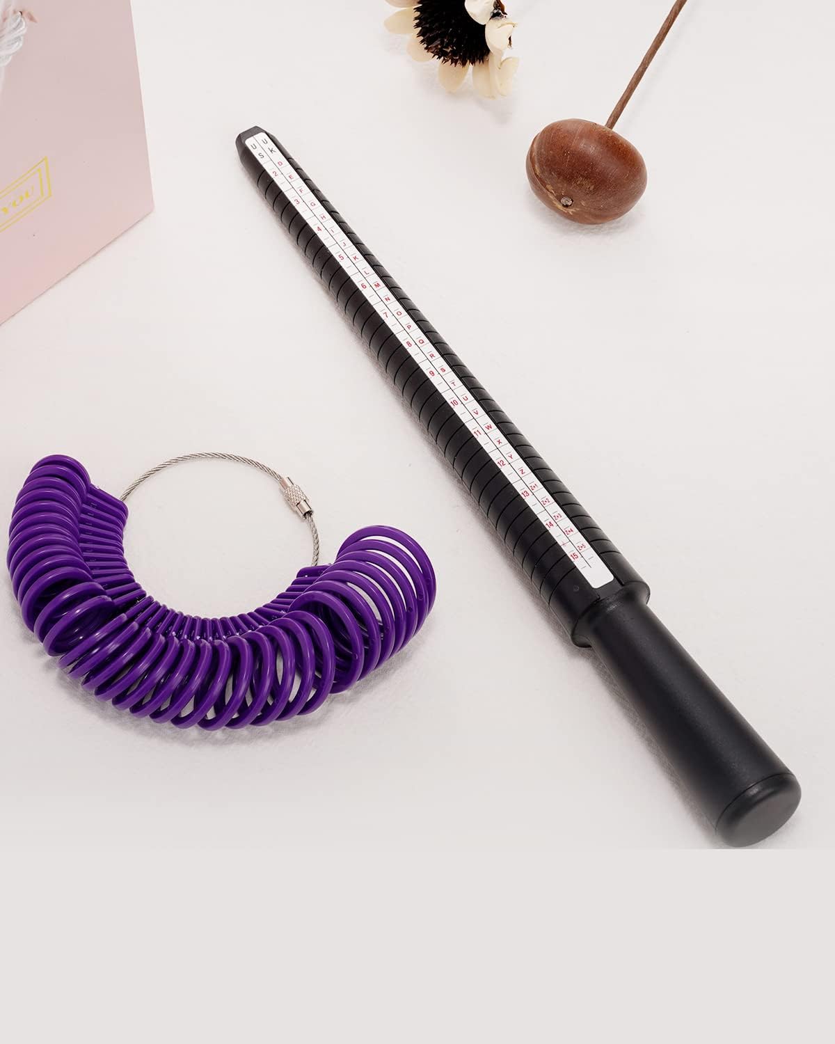 Petluno Ring Sizer Australia, A-Z Measurement Tool Australian Sizes, Finger Size Measure, with Clear Scale, Easy to Use, Gauge for Women, Men (Plastic Set) Plastic Set - Image 6