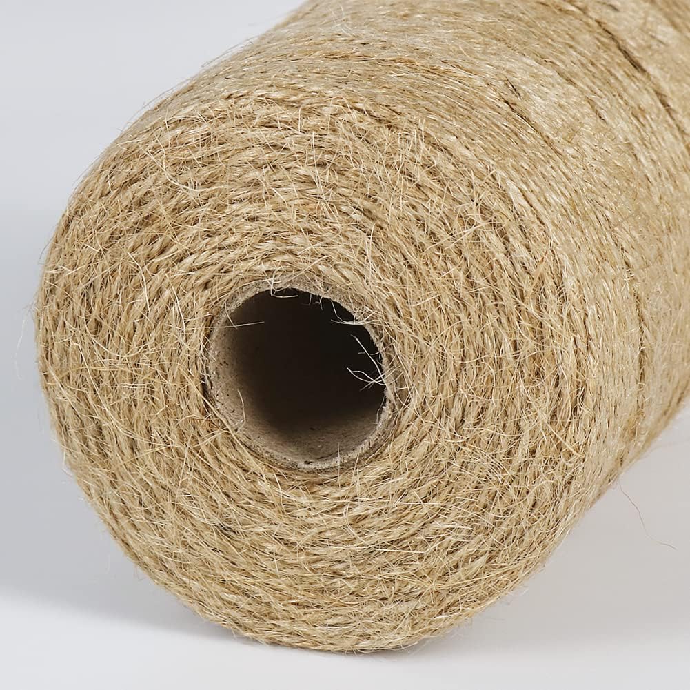 Petluno 1.82mm Jute Twine String, 500 Feet 152M Natural Garden String for Gift Wrapping, Floristry, Gardening and DIY Crafts Decoration (Brown)  Brown - Image 3