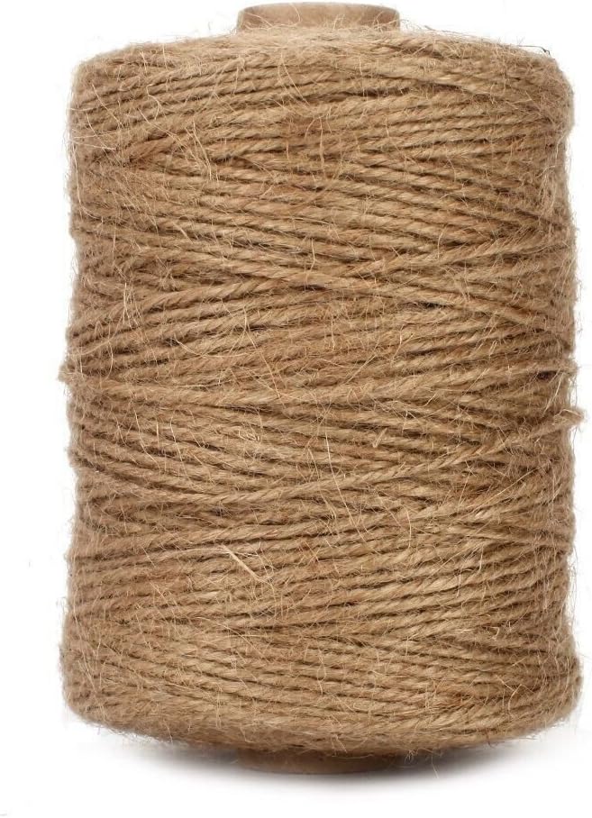 Petluno 1.82mm Jute Twine String, 500 Feet 152M Natural Garden String for Gift Wrapping, Floristry, Gardening and DIY Crafts Decoration (Brown)  Brown - Image 8