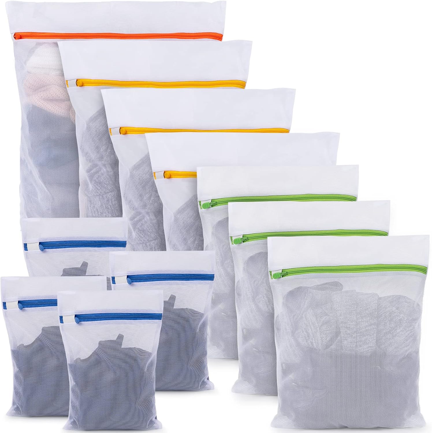 Petluno Lingerie Washing Machine Bags - Pack of 11 for Delicate Underwear, Lingerie and Socks - Image 1