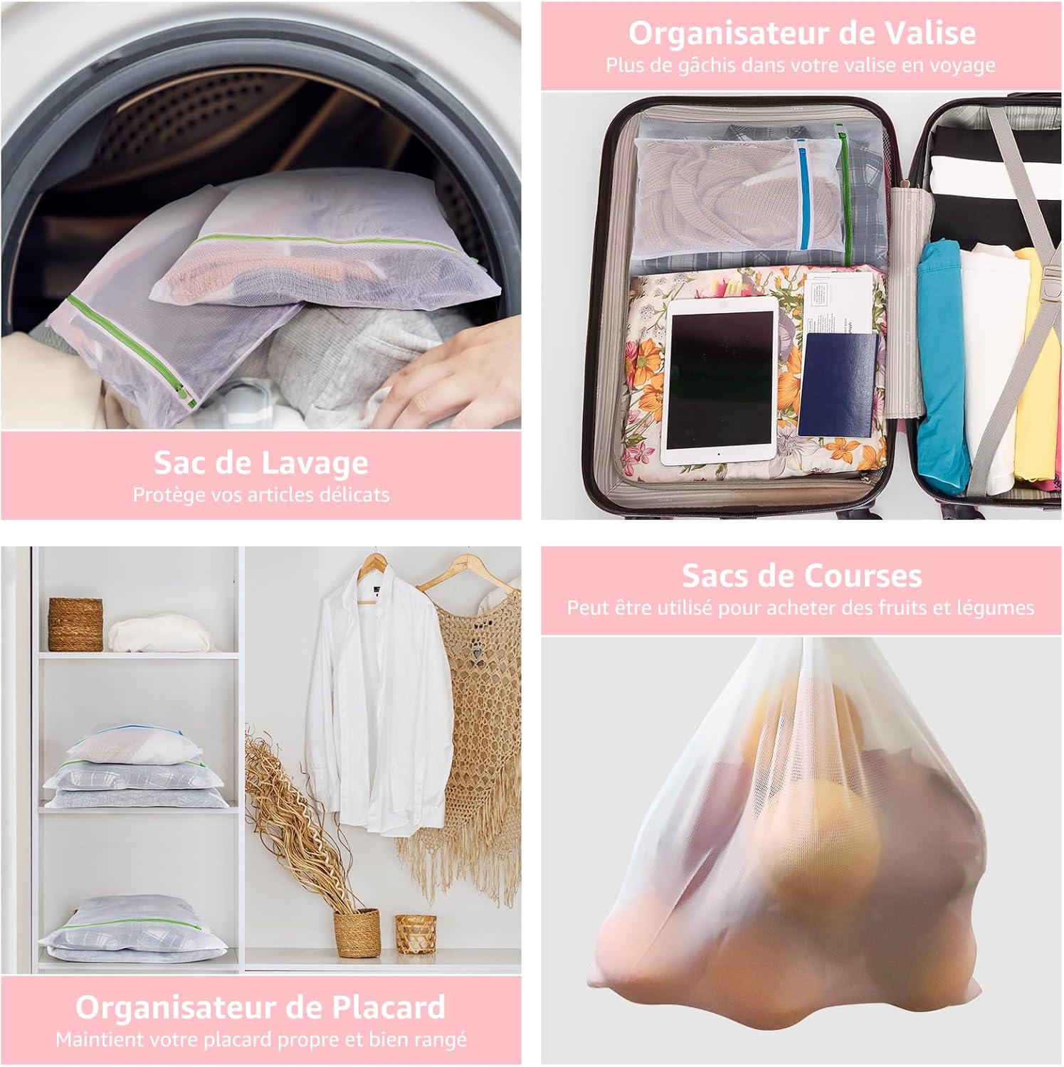 Petluno Lingerie Washing Machine Bags - Pack of 11 for Delicate Underwear, Lingerie and Socks - Image 5