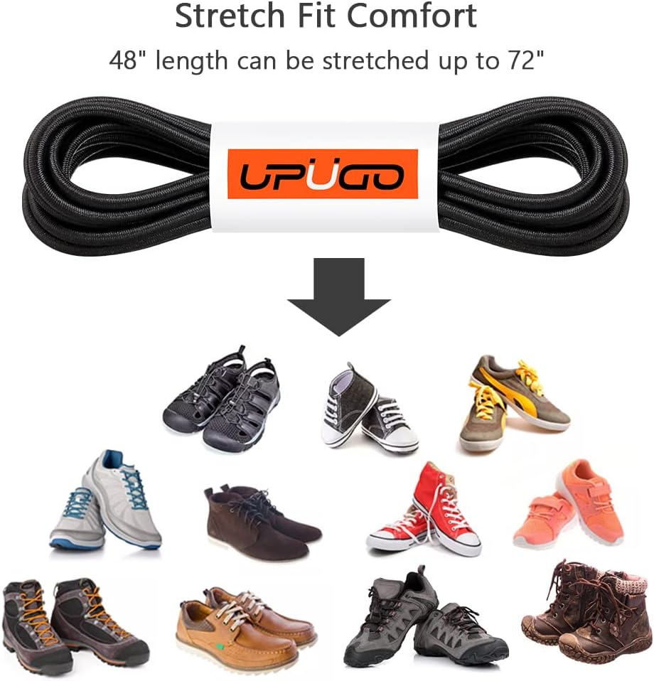 Laces without Lacing, Elastic, One Size for Adults - Image 3