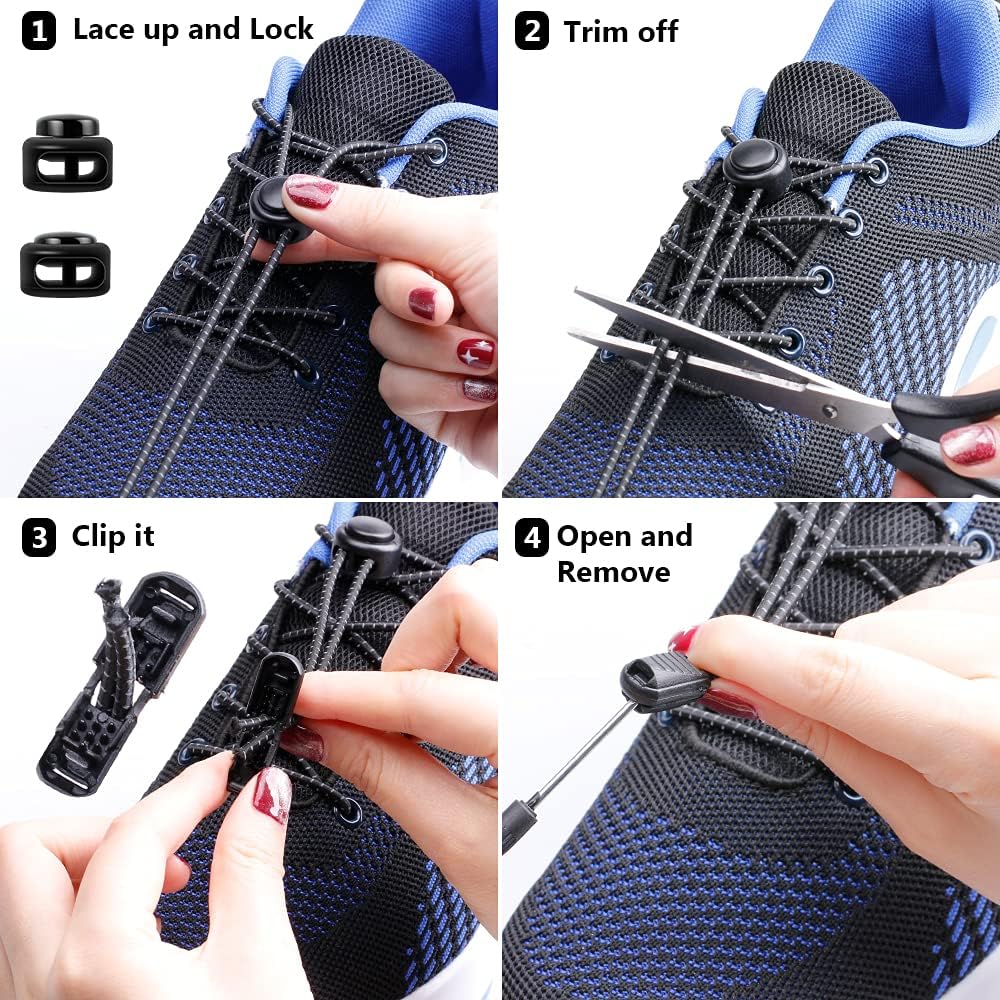 Laces without Lacing, Elastic, One Size for Adults - Image 4