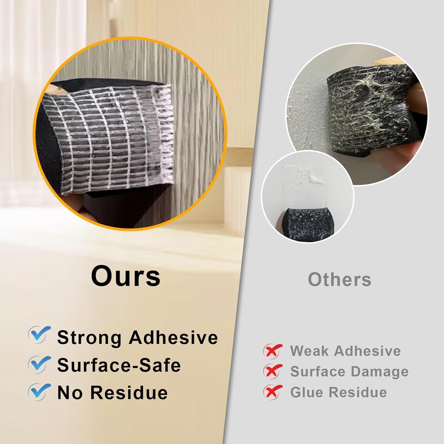 Joint Isolation for Window Door, Adhesive Rubber Foam, Sealing Insulation Strip, Anti-foid Shockproof, 6 mm (L) x 1.5 (H), total 10 m Black 1.5mm 10M - Image 2