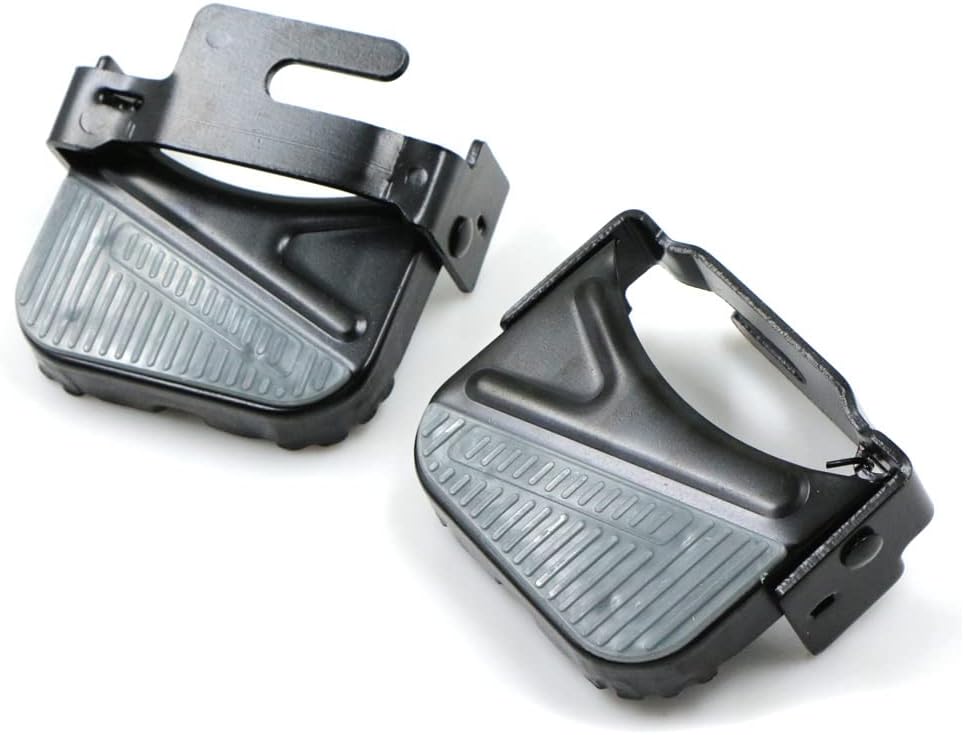 Bike rear pedal folding pedal footrest - mountain bike trekking cycling bike accessories pedals resin universal pegs footrest axle extension foot pedal rear black 1 pair 9.1 x 9.4 cm - Image 4
