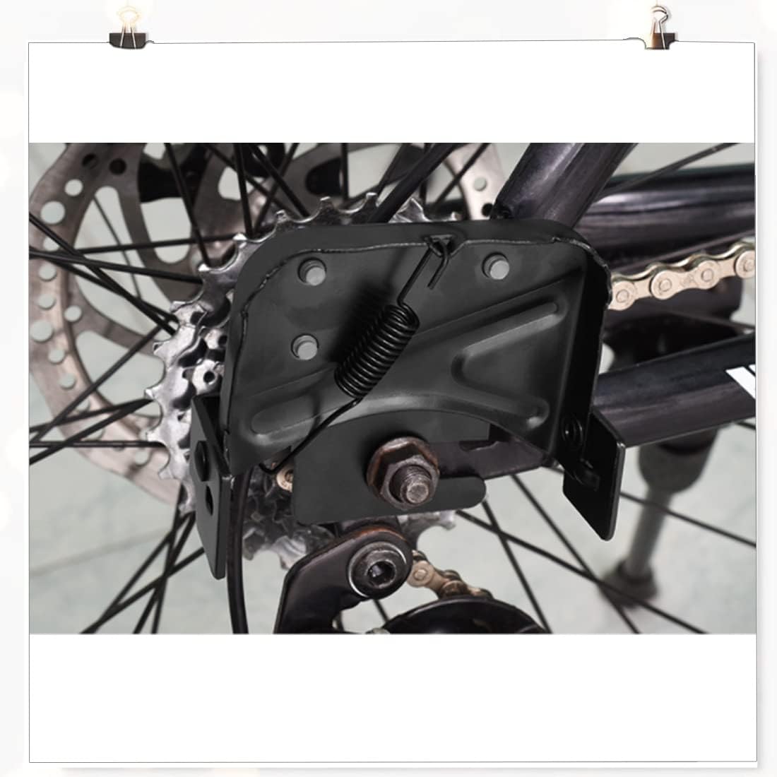 Bike rear pedal folding pedal footrest - mountain bike trekking cycling bike accessories pedals resin universal pegs footrest axle extension foot pedal rear black 1 pair 9.1 x 9.4 cm - Image 7