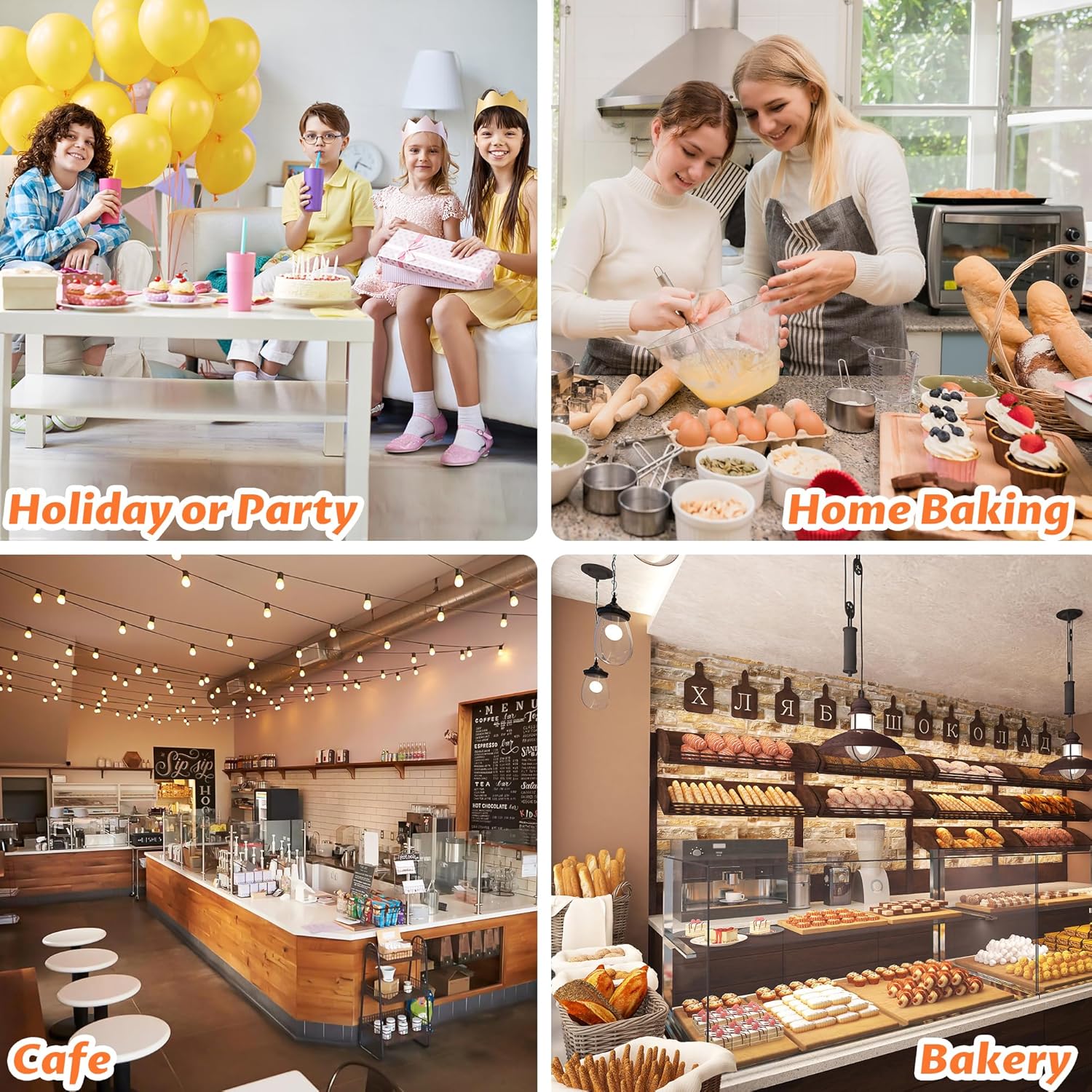 50 Pcs Bread Bags for Homemade Bread, Sourdough Paper With Window, 50% Thicker 13.7x8.2x3.7in A Large Bakery Used Storage Cookies & Snacks, 60 Cute Sealing Stickers Ties - Image 5