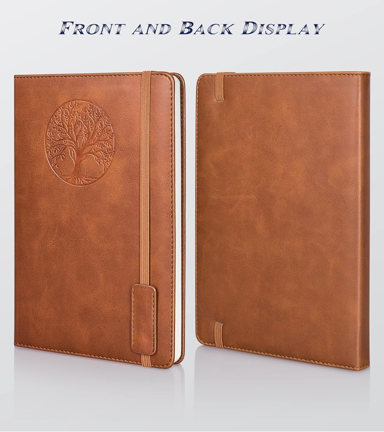 Lined Journal Notebook for Women and Men, 256 Pages A5 Hardcover Leather Journal for Writing, Travel, Business, Work & School, College Ruled Notebook for Note Taking, Diary Notepad 5.7