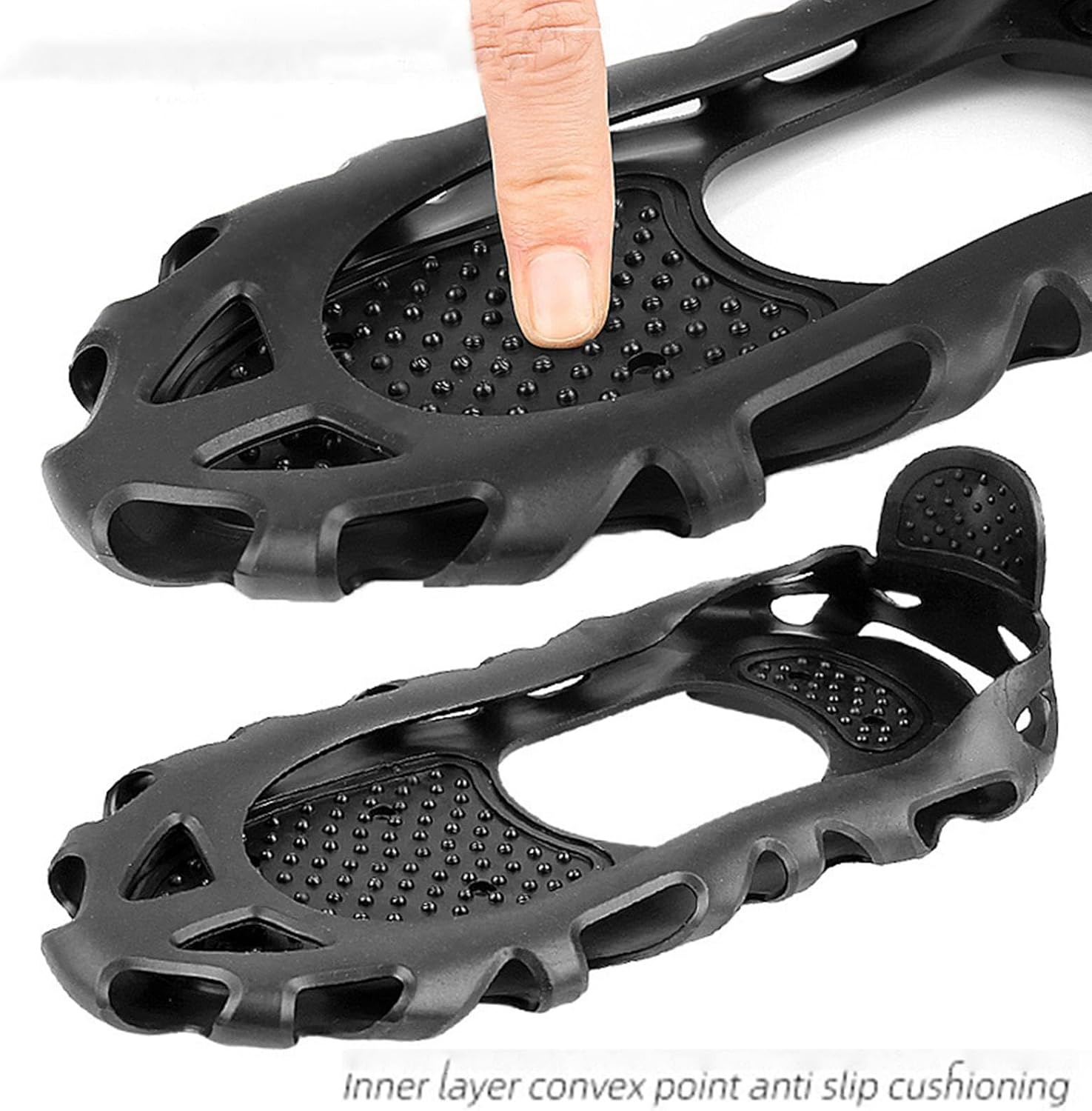 Ice Cleats, Cleats Traction, Alloy Studs Spikes, Shoe Spikes for Snow, Grips Ice, Outdoor Roofing Boots, Ideal for Winter Hiking, Climbing, and Fishing Activities - Image 4