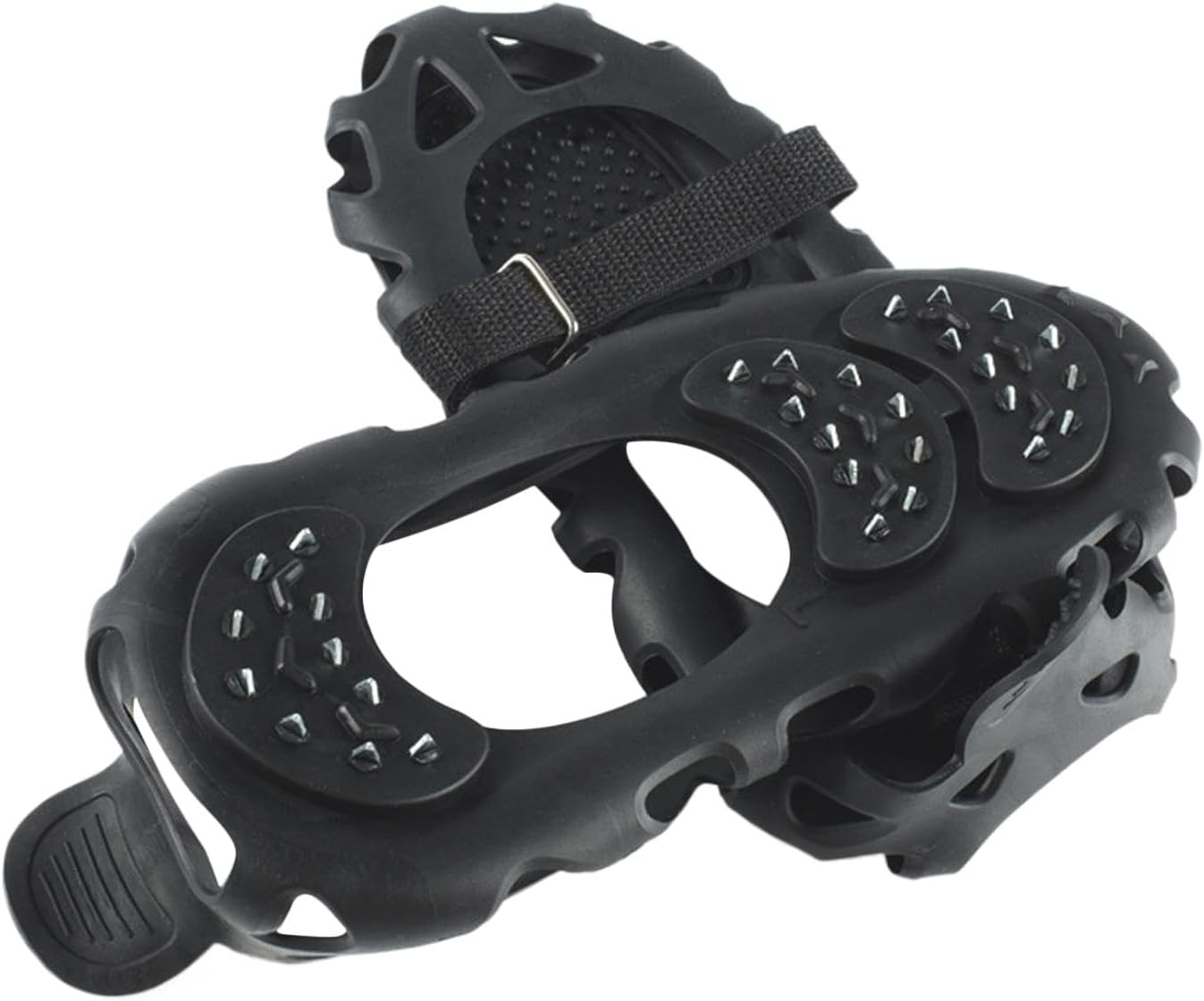 Climbing Spikes Shoes - Anti Slip Ice Claws | 30 Teeth Outdoor Cleats Crampons Multipurpose Portable Snow Grippers Walking Traction Large - Image 1