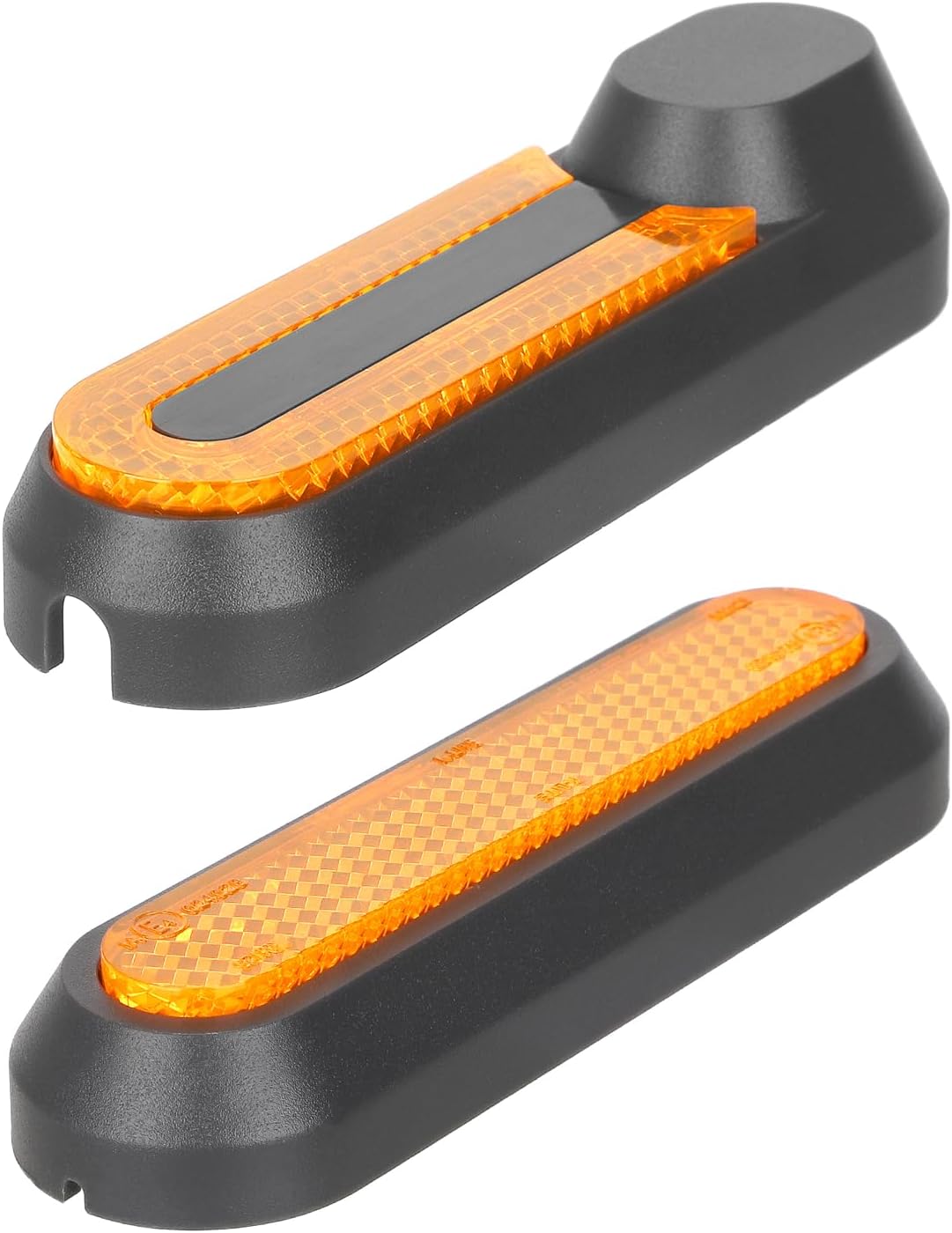 Reflective strip tire covers for Xiaomi M365, Pro, 1S, Essential, Pro2, Mi3, front and rear wheel protectors, reflective e-scooter accessories (black/orange) - Image 8