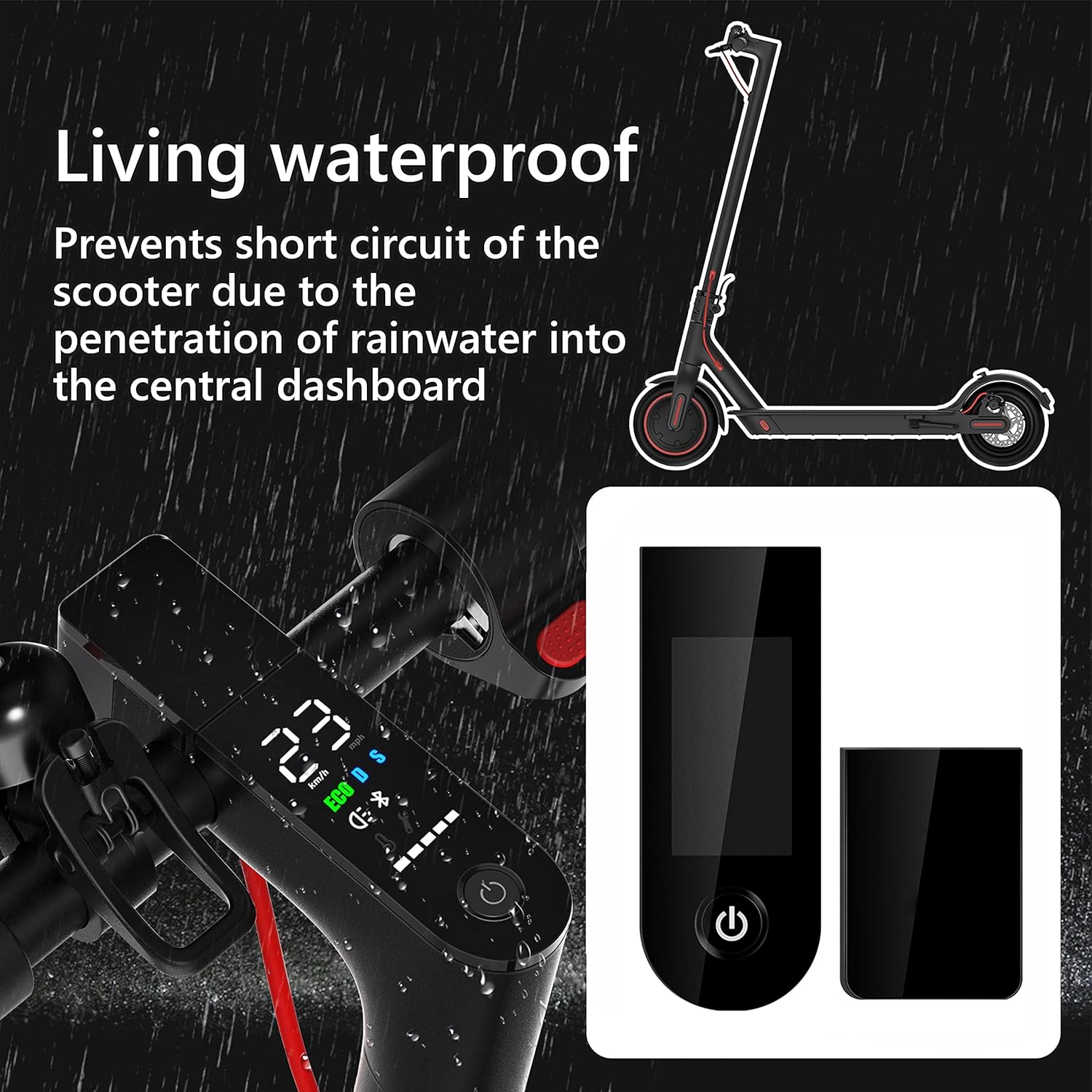 Scooter Protective Plate Dashboard Cover Display Housing Replacement for Xiaomi 1S M365 Pro Essential Electric Scooter - Image 4
