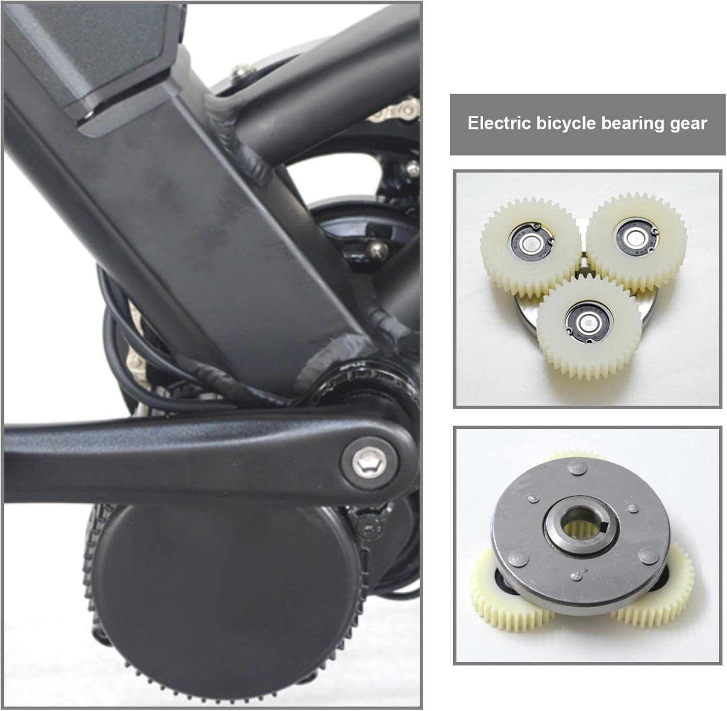 3PCS 36 Tooth E-Bike Wheel Hub Motor Planetary Gears with Bearing Compatible Petluno 38mm Diameter Nylon Gear - Image 3