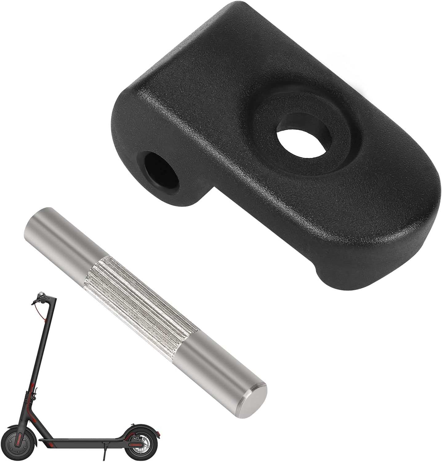 Folding hook lock with iron clasp, compatible with Xiao-Mi M365, reinforced hinge for aluminium folding electric scooters - Image 1