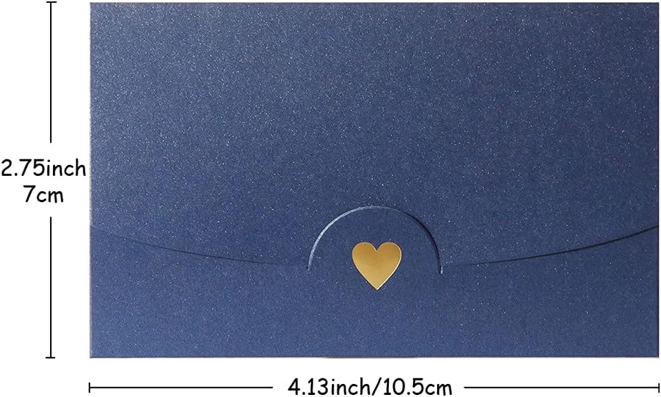 Mini envelope, 50 pieces, gift card envelope, mini pink envelopes, with heart closure, for DIY gift vouchers, Christmas, Valentine's Day, birthday party, gift card (Pink) pink - Image 3