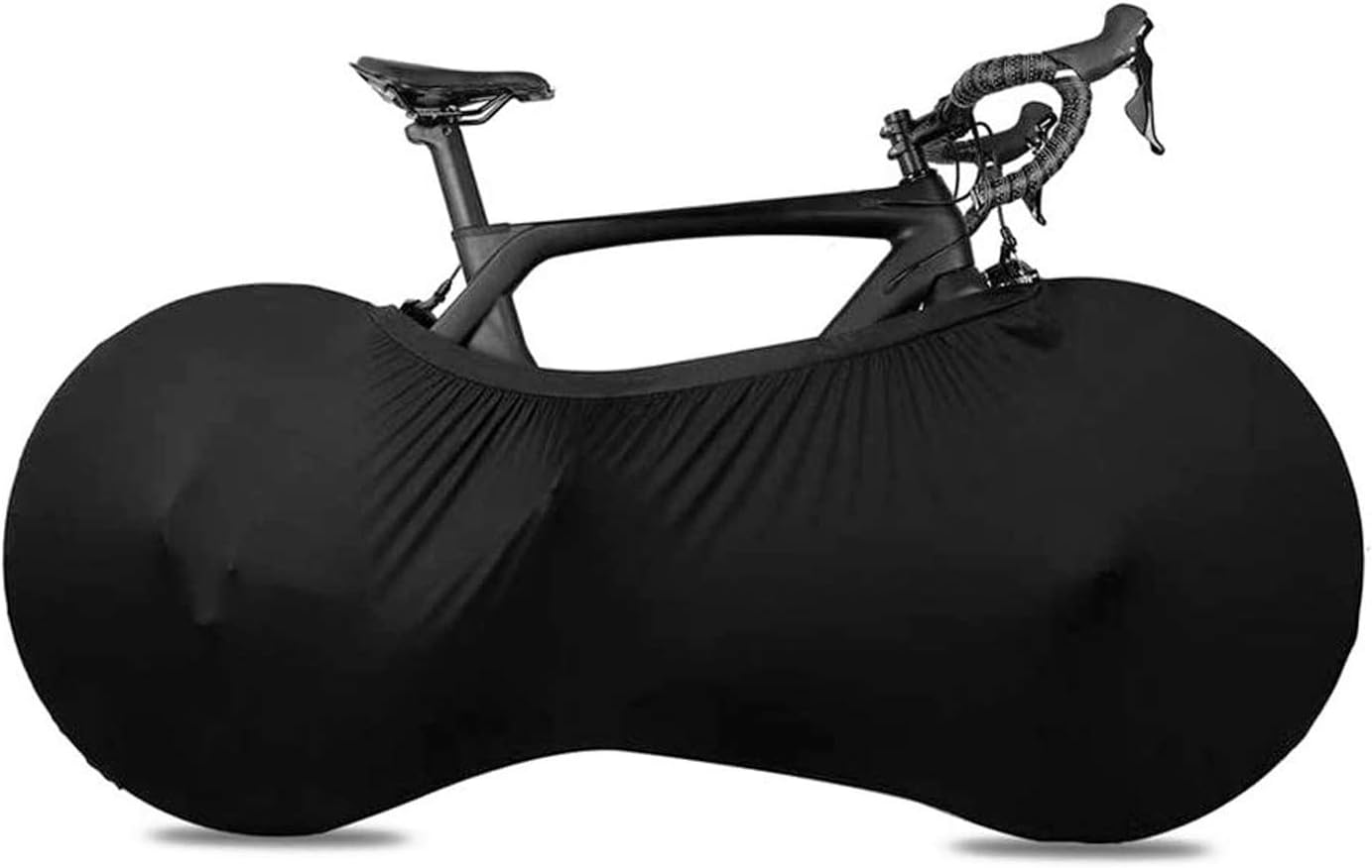 Bike Wheel Cover Indoor Dust-Proof and High Elasticity Bicycle Bag Black Large - Image 1