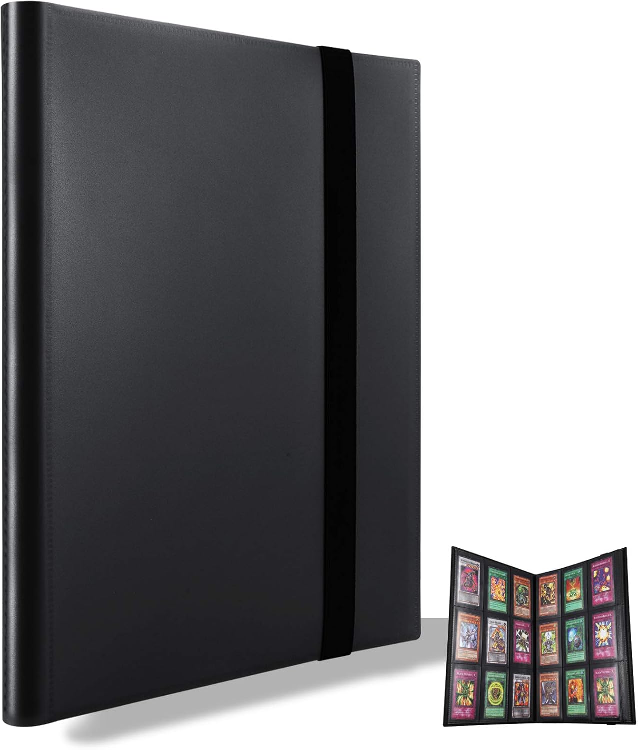 Trading Card Binder, Storage Case for 360 Cards, Compatible with Pokémon (Black) Black - Image 1