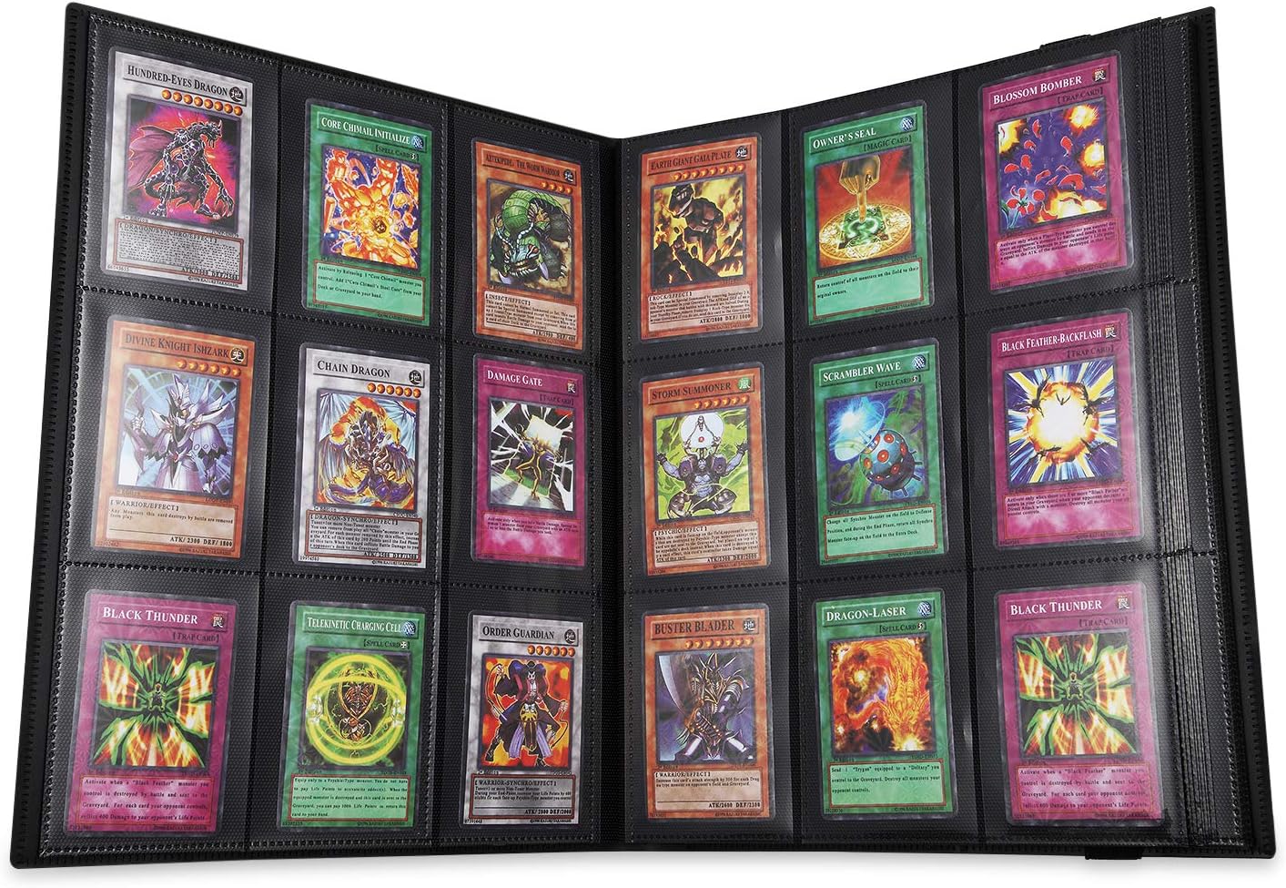Trading Card Binder, Storage Case for 360 Cards, Compatible with Pokémon (Black) Black - Image 2