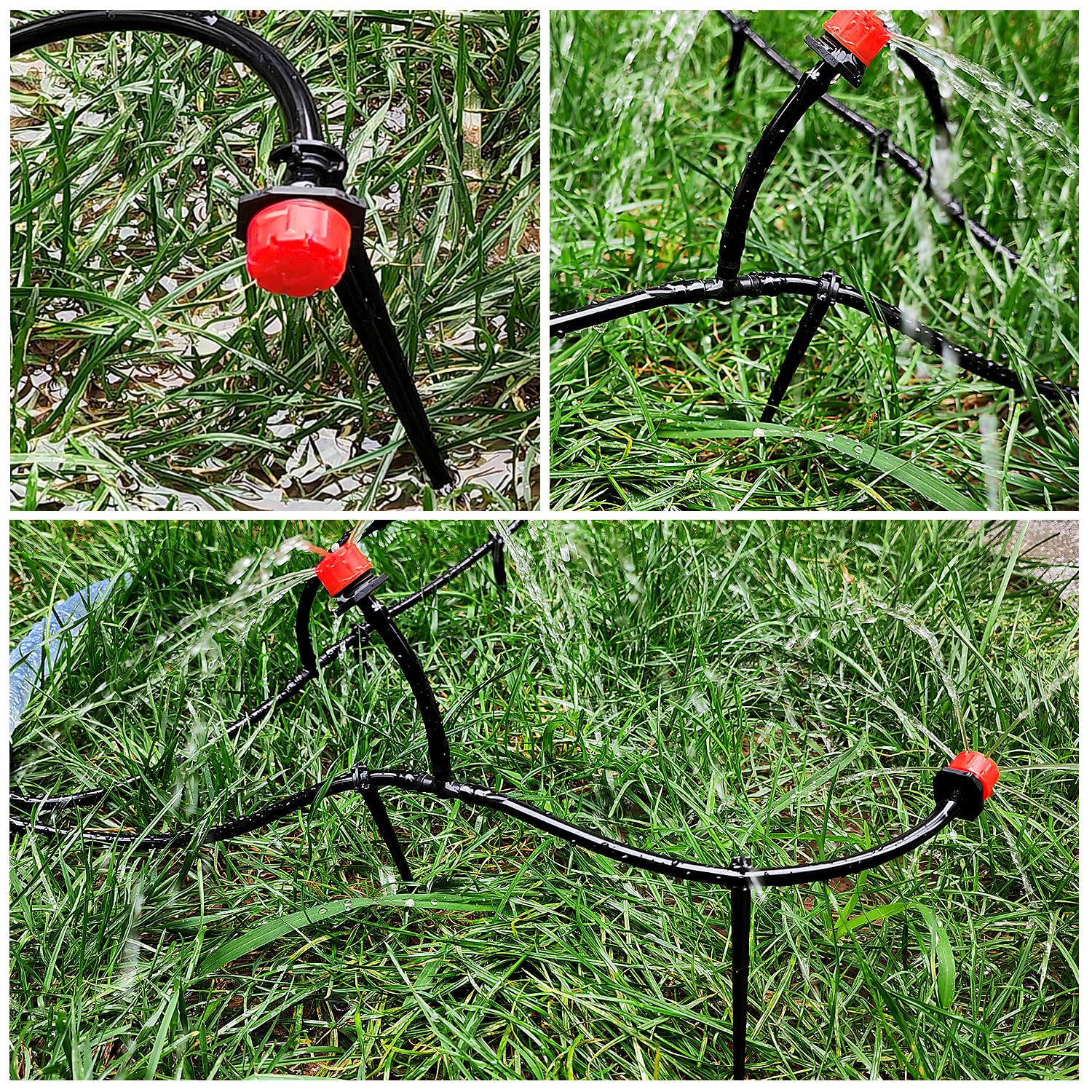 Petluno 100 Pieces Irrigation Dripper Stakes, Dripper Support for Irrigation, for 4/7 mm Hose, Vegetable Gardens, Plants or Flower Beds mm - pieces - Image 6