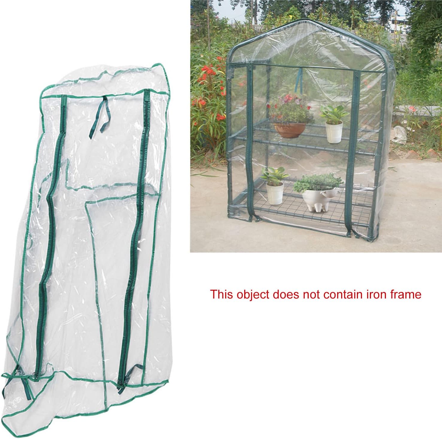 Mini Kas Small for Plants Outdoor Indoor, Portable Grow Tent with Zip Openings Flower House Gardening Backyard - Image 6